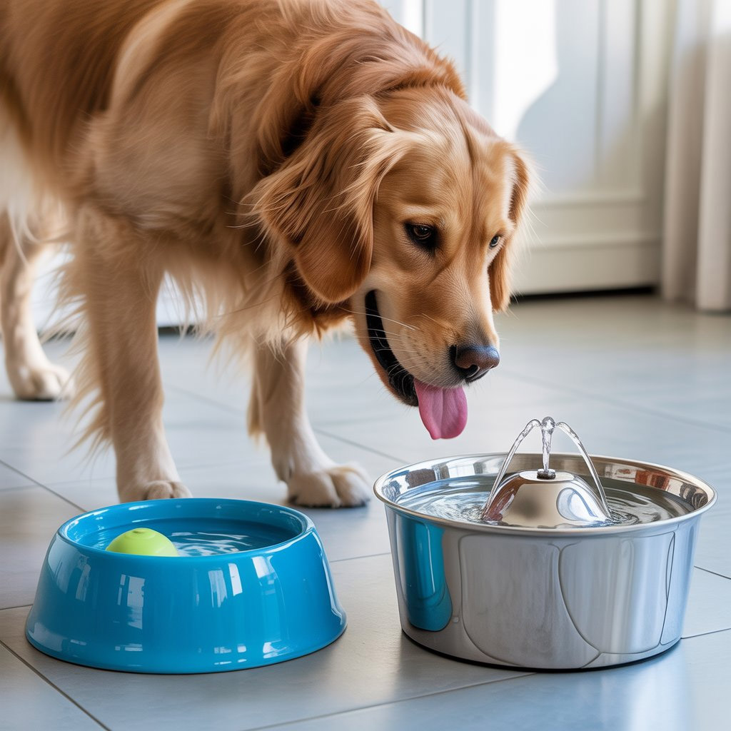 Water Fountain vs. Water Bowl